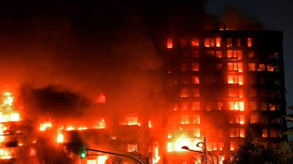 4 dead as fire ravages residential block in Spain's Valencia