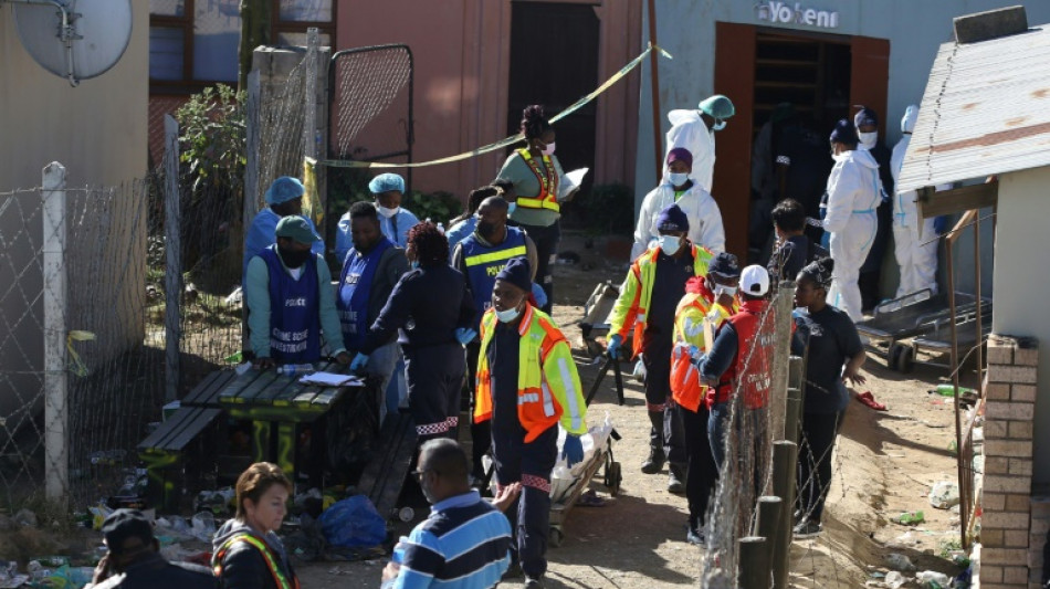 Afrique du Sud: drame "sans précédent" avec la mort de 21 jeunes dans un bar informel