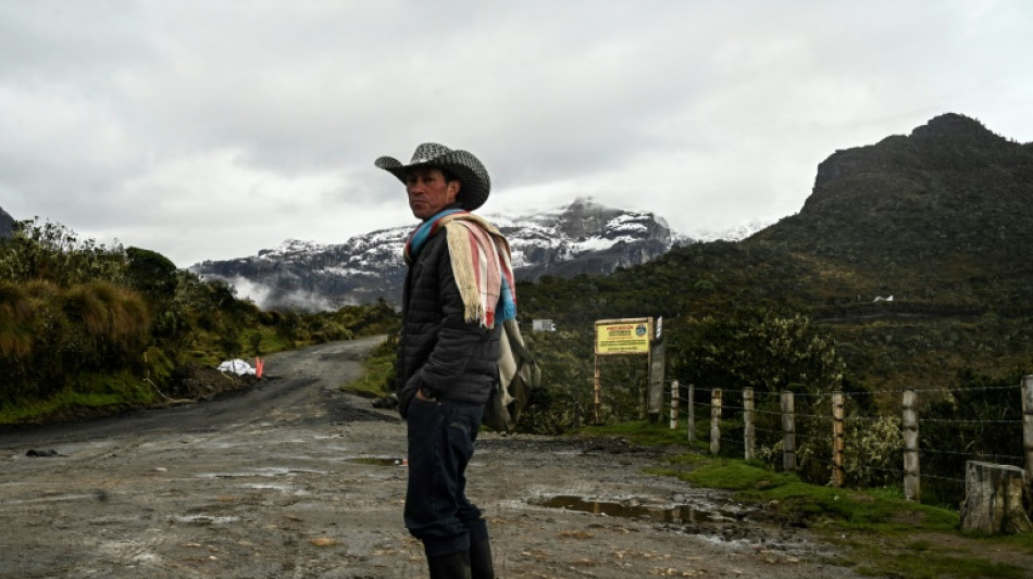 Evacuar o salvar sus animales, el dilema de campesinos junto a un volcán en Colombia