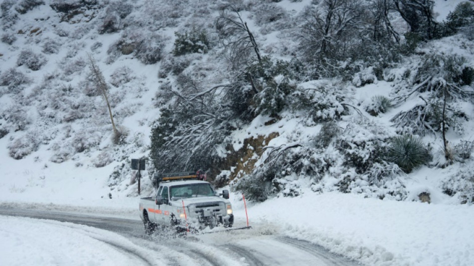 La Californie sous la neige à cause d'un inhabituel blizzard