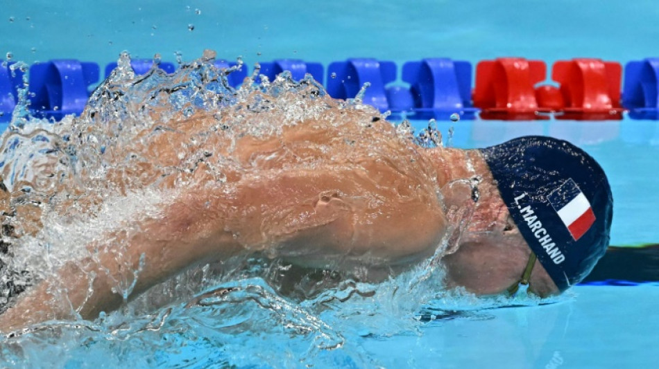 French swim star Marchand bags more Olympic gold after gymnastics thriller