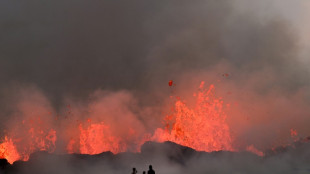 'Orange like the sun': visitors flock to Iceland volcano