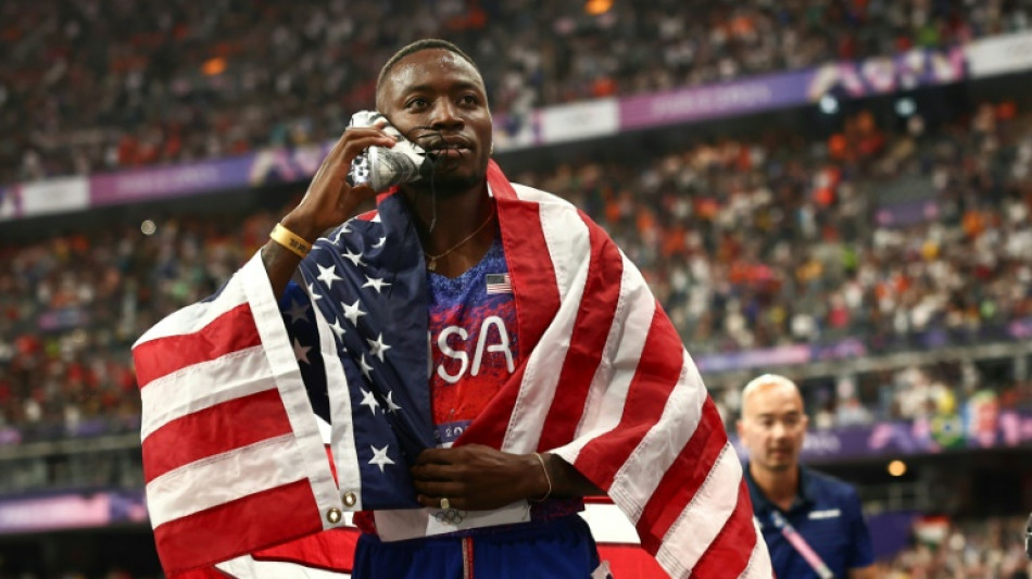 American Grant Holloway wins Olympic men's 110m hurdles gold