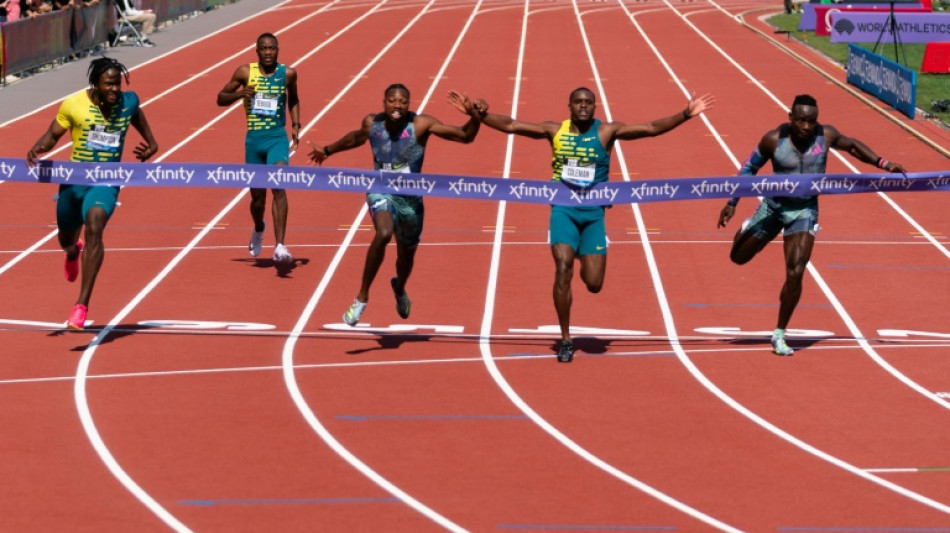 Athlétisme: Lyles et Richardson, rois du 100 m dominés à Eugene