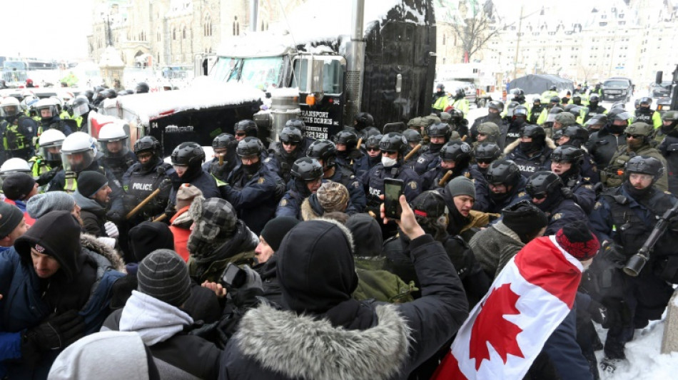 Dutzende Festnahmen bei Polizeieinsatz gegen Corona-Blockade in Ottawa