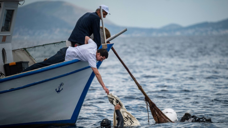 'Swimming in plastic': Greek fishermen fight pollution