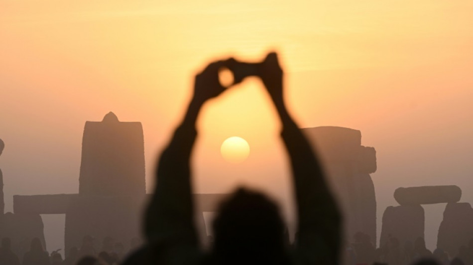 Misty sunrise for the summer solstice at Stonehenge