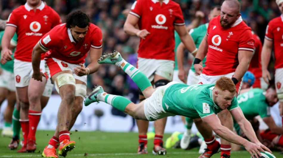 Six nations: l'Irlande écarte les Gallois, le Grand Chelem en tête