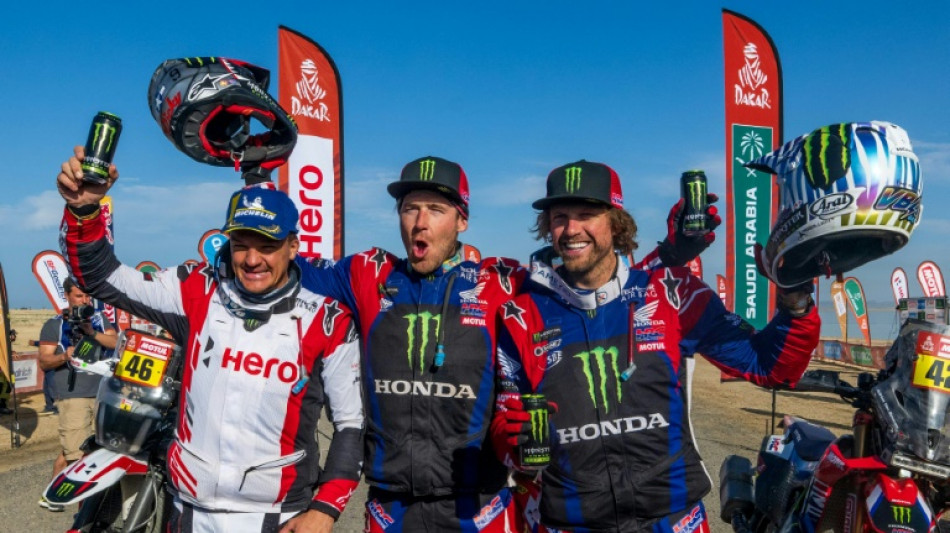 Dakar-2024: 2e victoire de l'Américain Ricky Brabec en moto, le Français Adrien Van Beveren sur le podium