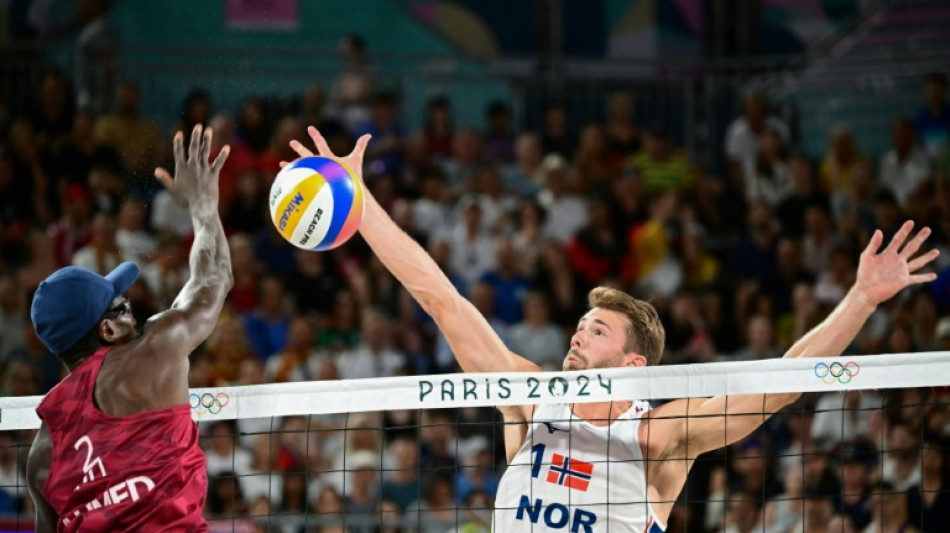 Norwegian pair win bronze in men's Olympic beach volleyball