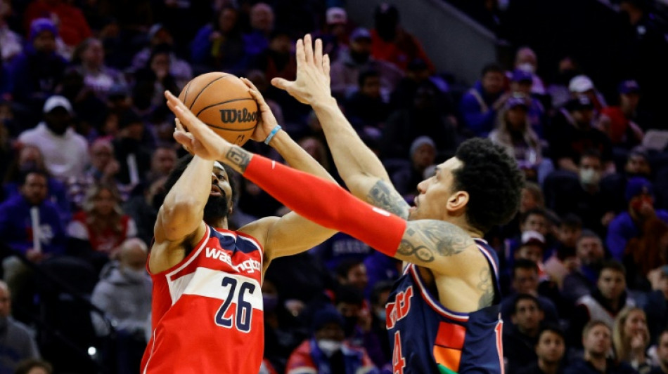 Wizards surprise Embiid's Sixers, Nets slide continues