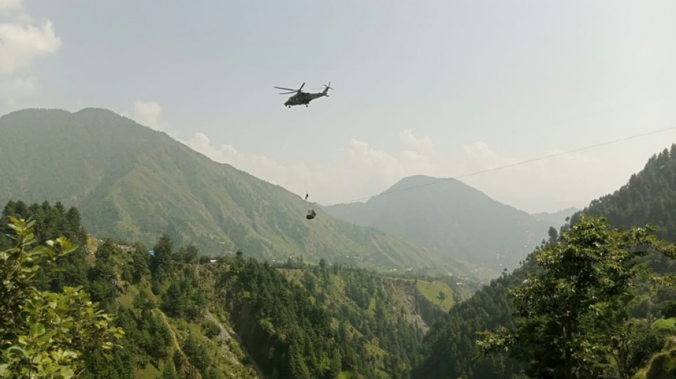 Children trapped in cable car dangling over Pakistan ravine