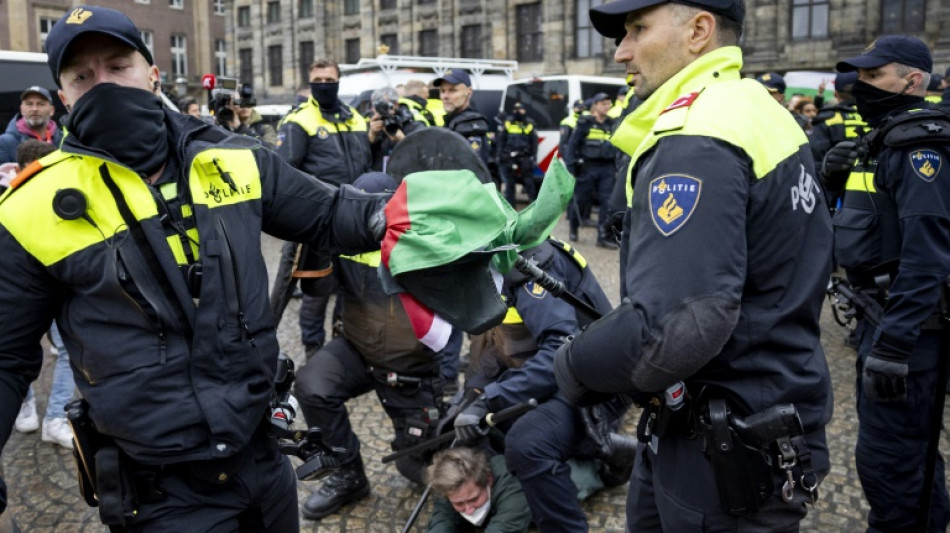 Dozens detained after defying Amsterdam protest ban