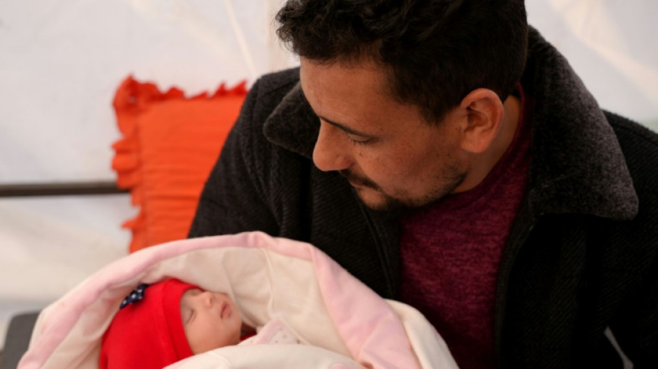 Syria family takes in baby born under quake rubble