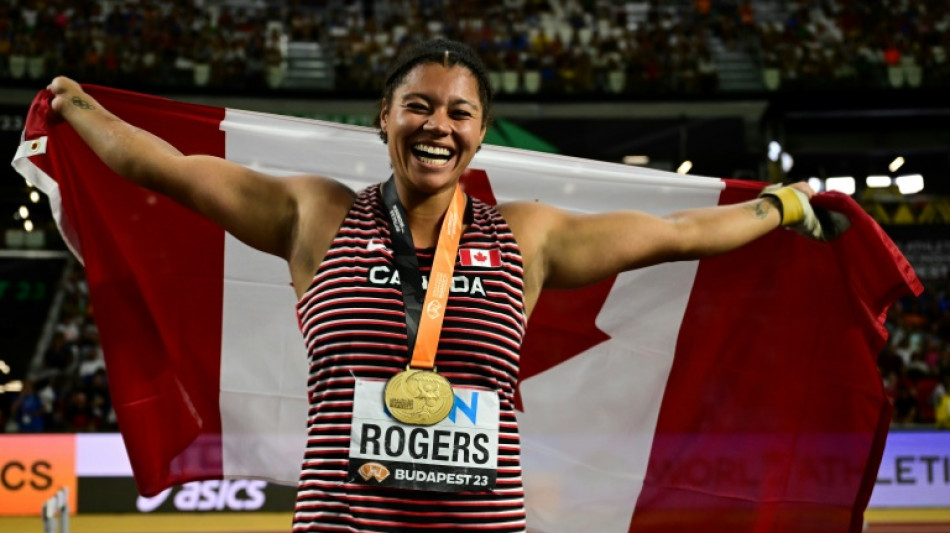 Mondiaux d'athlétisme: la Canadienne Rogers sacrée au lancer du marteau