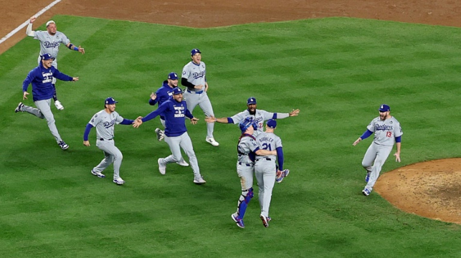 Baseball: les Dodgers de Los Angeles remportent la Série mondiale face aux Yankees de New York