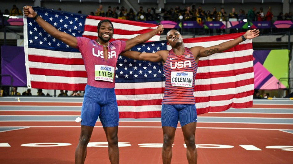 Athlétisme: Coleman sacré sur 60 mètres, Lyles perd son pari aux Mondiaux en salle