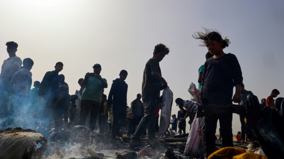 Gaza officials say 40 killed as Israeli strikes set tents ablaze