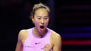 China's Zheng beats Rybakina at WTA Finals