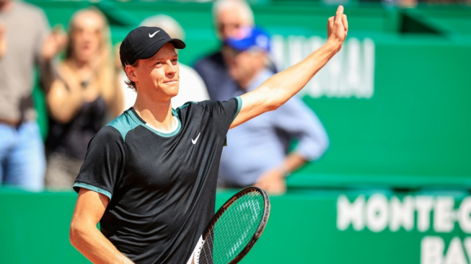 Monte-Carlo: Rublev chute d'entrée, Sinner déroule