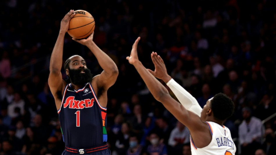 NBA: Harden et les Sixers poursuivent leur marche en avant