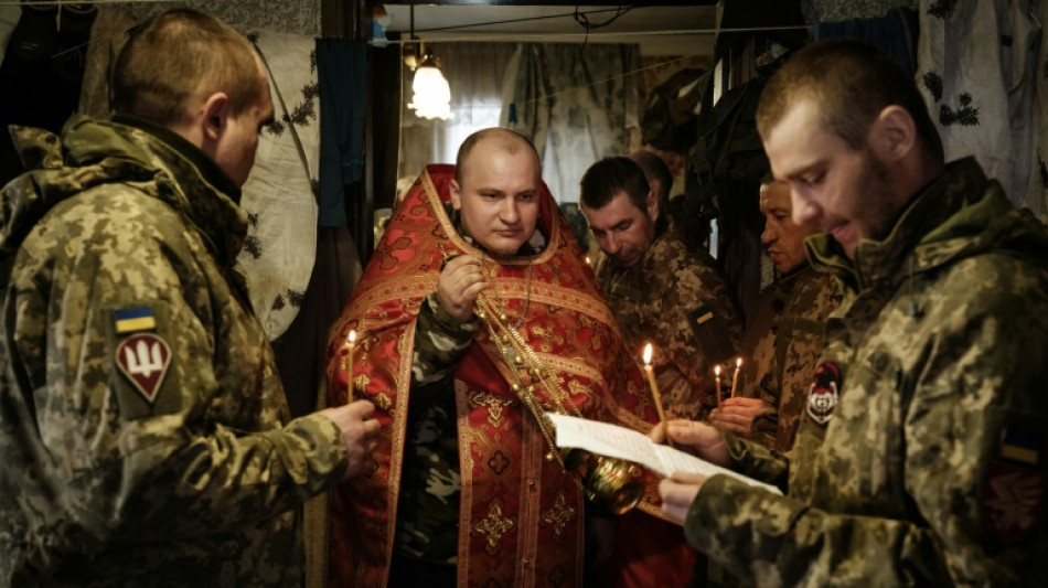 Ukrainian troops seek solace in faith and prayer