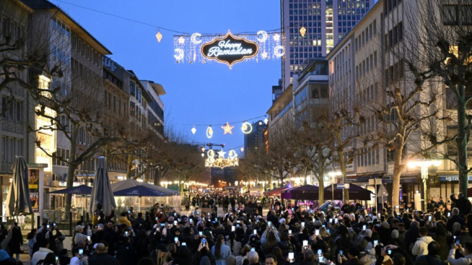 Frankfurt lights up for Ramadan in first for Germany