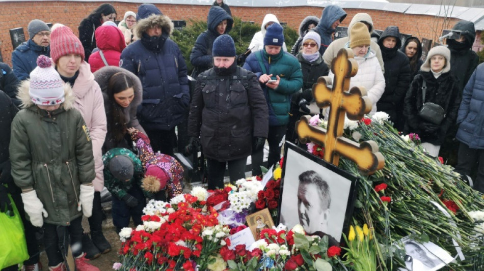 'Very personal': hundreds flock to Navalny grave on death anniversary