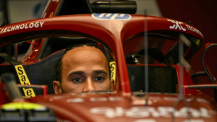 Hamilton content after 'completely different' first Ferrari day